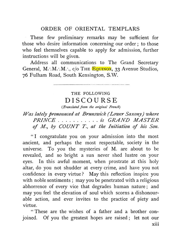 Original scan of The Equinox (Volume I, Number IX), PDF page 13