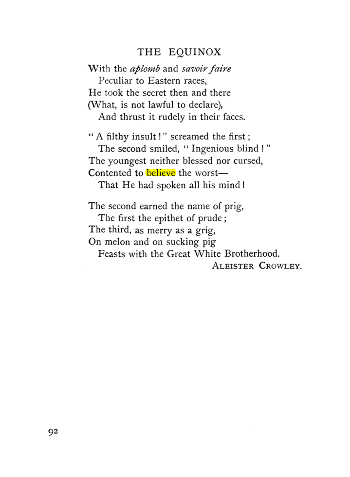 Original scan of The Equinox (Volume I, Number IX), PDF page 132