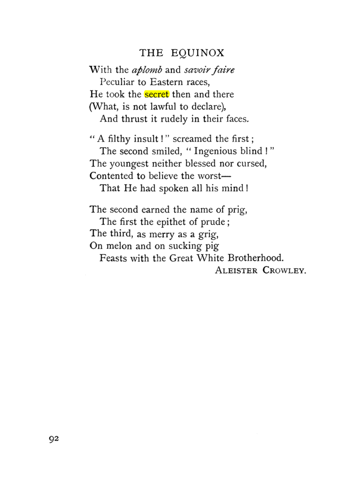 Original scan of The Equinox (Volume I, Number IX), PDF page 132