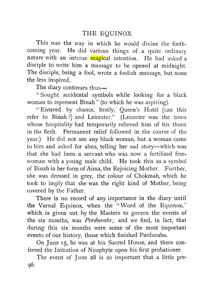 Original scan of The Equinox (Volume I, Number IX), PDF page 136