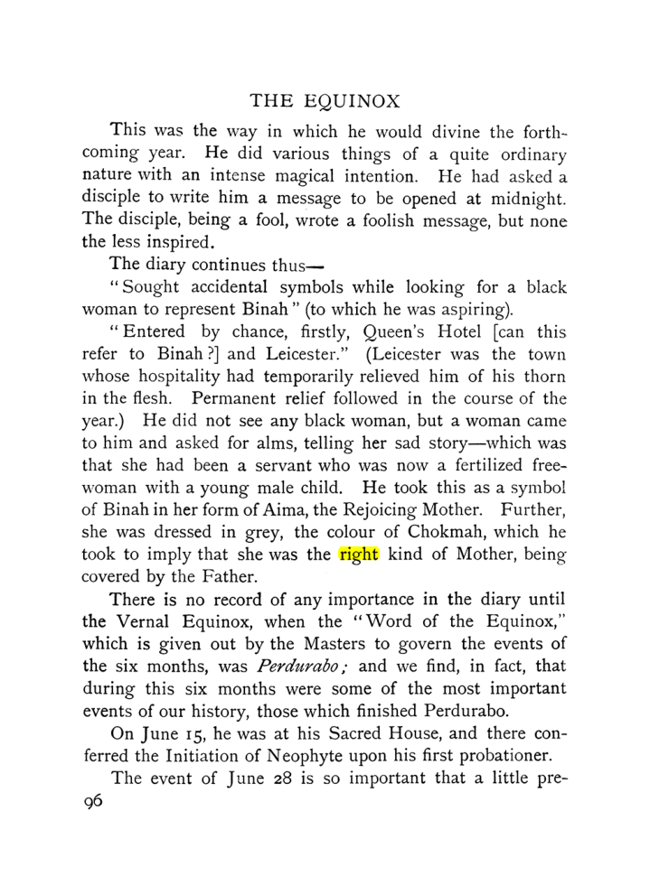 Original scan of The Equinox (Volume I, Number IX), PDF page 136