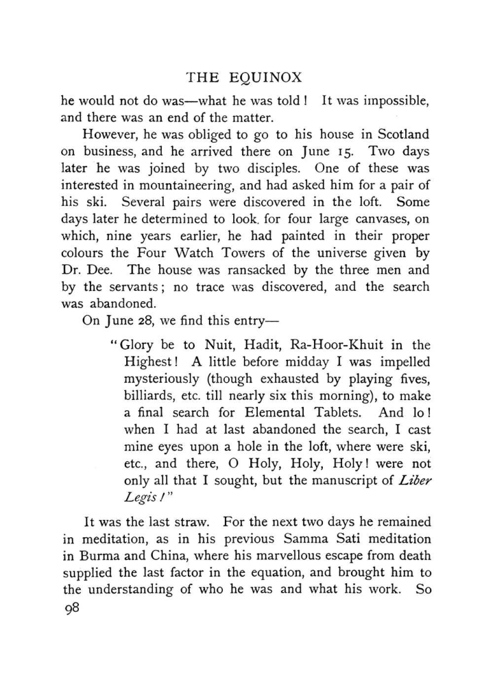 Original scan of The Equinox (Volume I, Number IX), PDF page 138