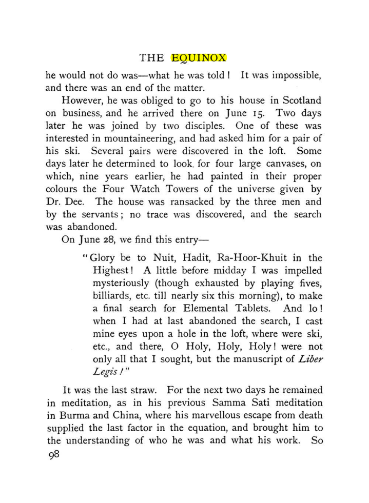 Original scan of The Equinox (Volume I, Number IX), PDF page 138