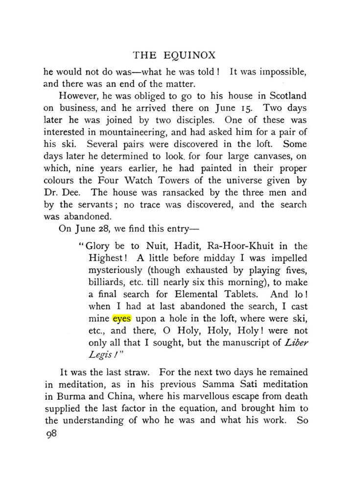 Original scan of The Equinox (Volume I, Number IX), PDF page 138