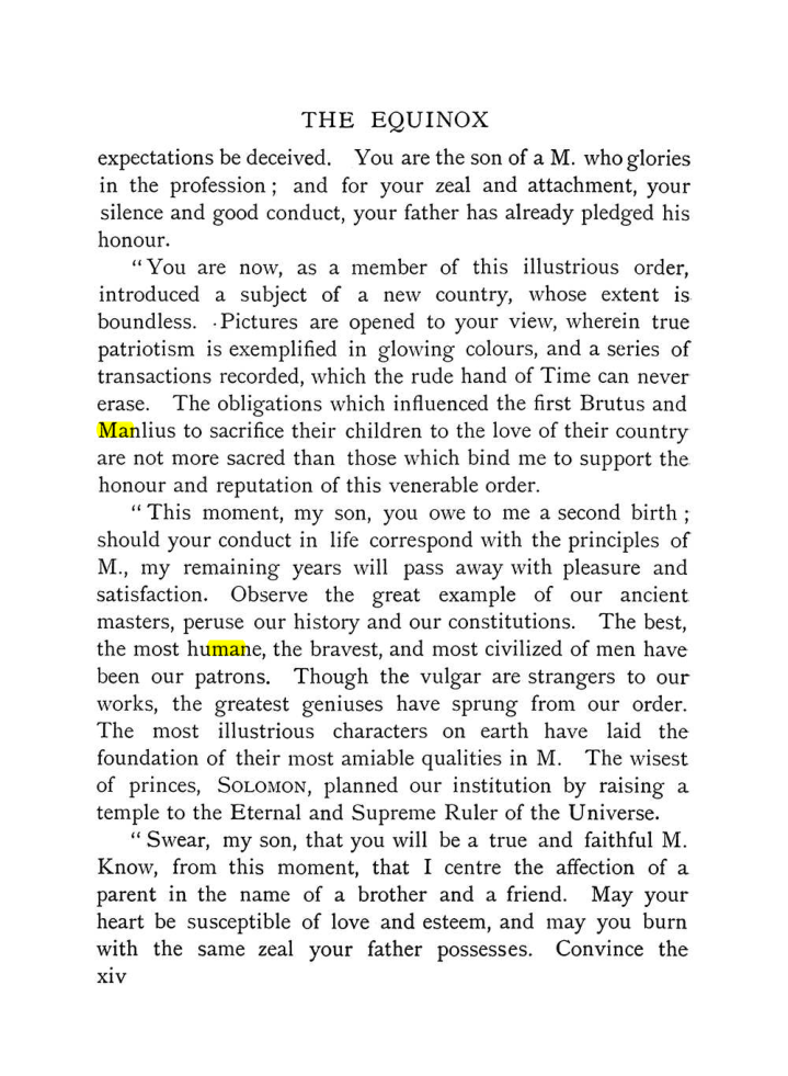 Original scan of The Equinox (Volume I, Number IX), PDF page 14