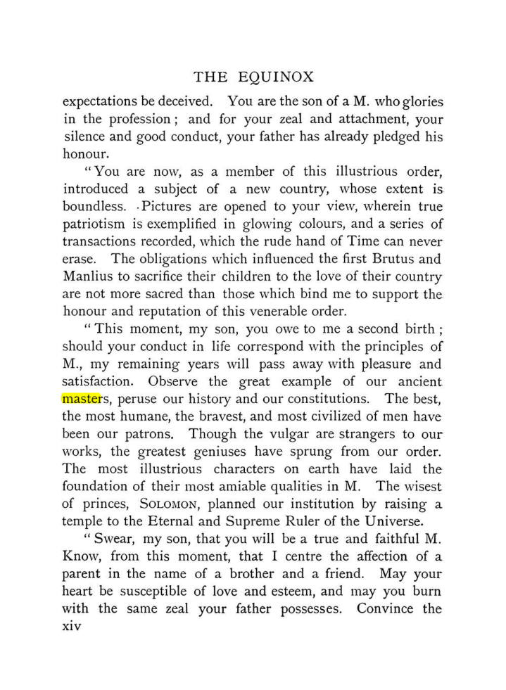Original scan of The Equinox (Volume I, Number IX), PDF page 14