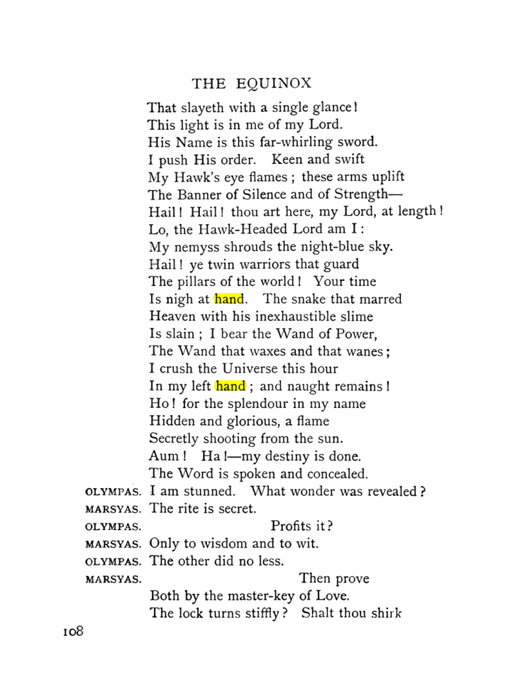 Original scan of The Equinox (Volume I, Number IX), PDF page 148