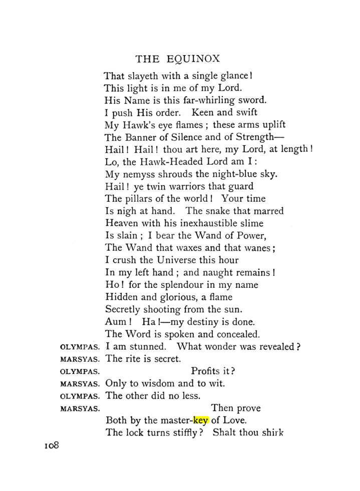 Original scan of The Equinox (Volume I, Number IX), PDF page 148