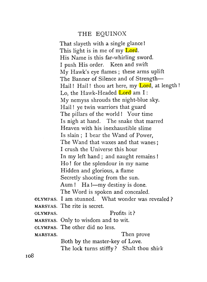 Original scan of The Equinox (Volume I, Number IX), PDF page 148