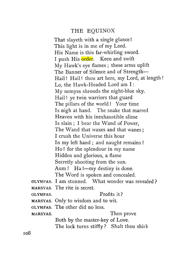 Original scan of The Equinox (Volume I, Number IX), PDF page 148
