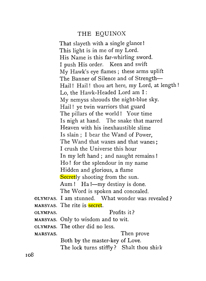 Original scan of The Equinox (Volume I, Number IX), PDF page 148
