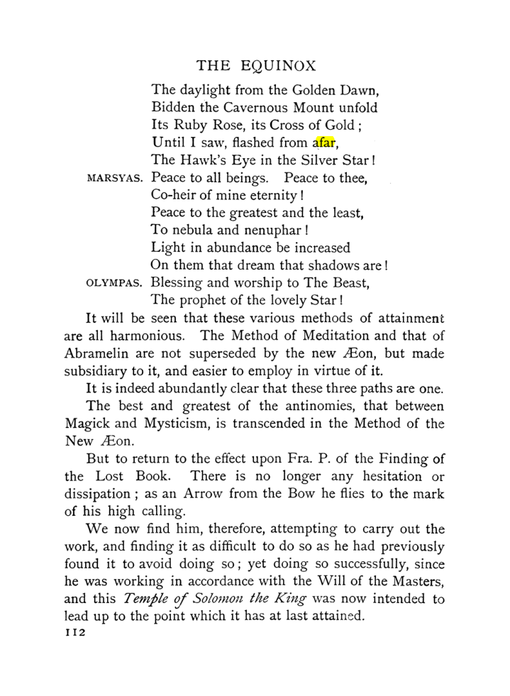 Original scan of The Equinox (Volume I, Number IX), PDF page 152