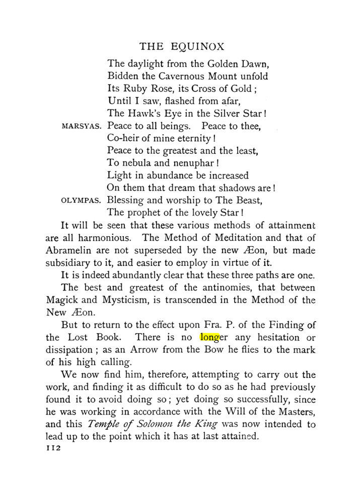Original scan of The Equinox (Volume I, Number IX), PDF page 152