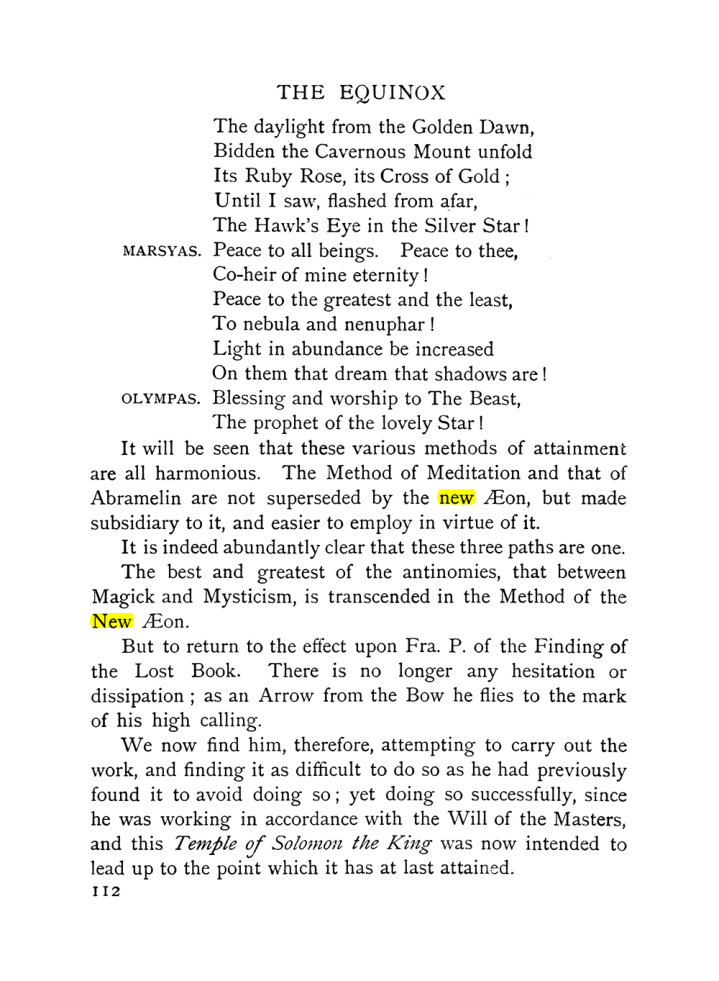 Original scan of The Equinox (Volume I, Number IX), PDF page 152