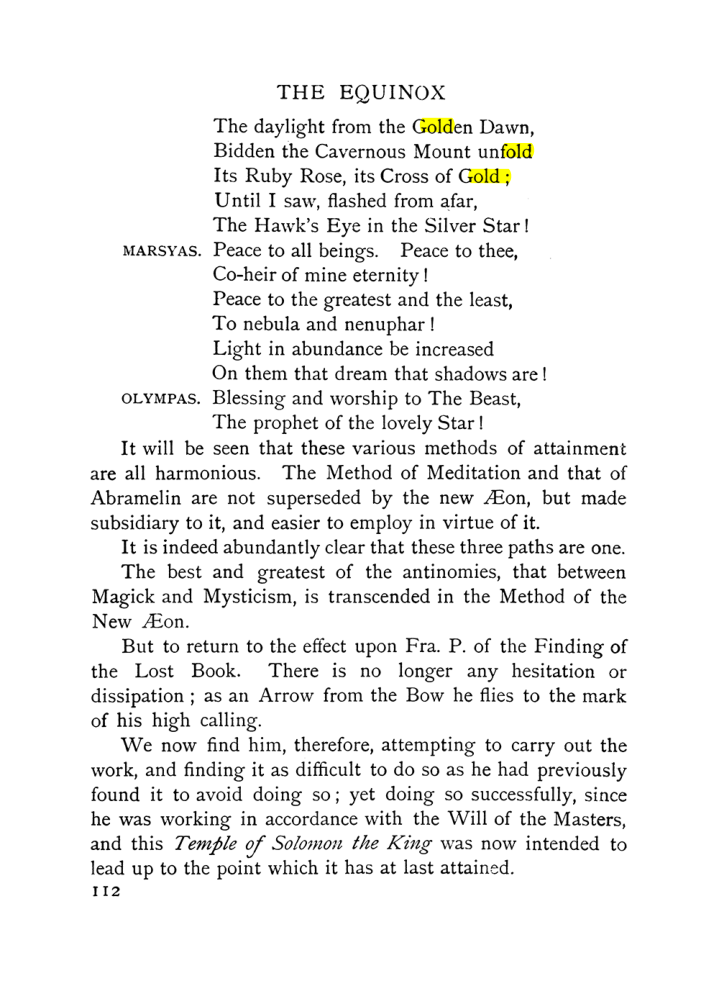 Original scan of The Equinox (Volume I, Number IX), PDF page 152
