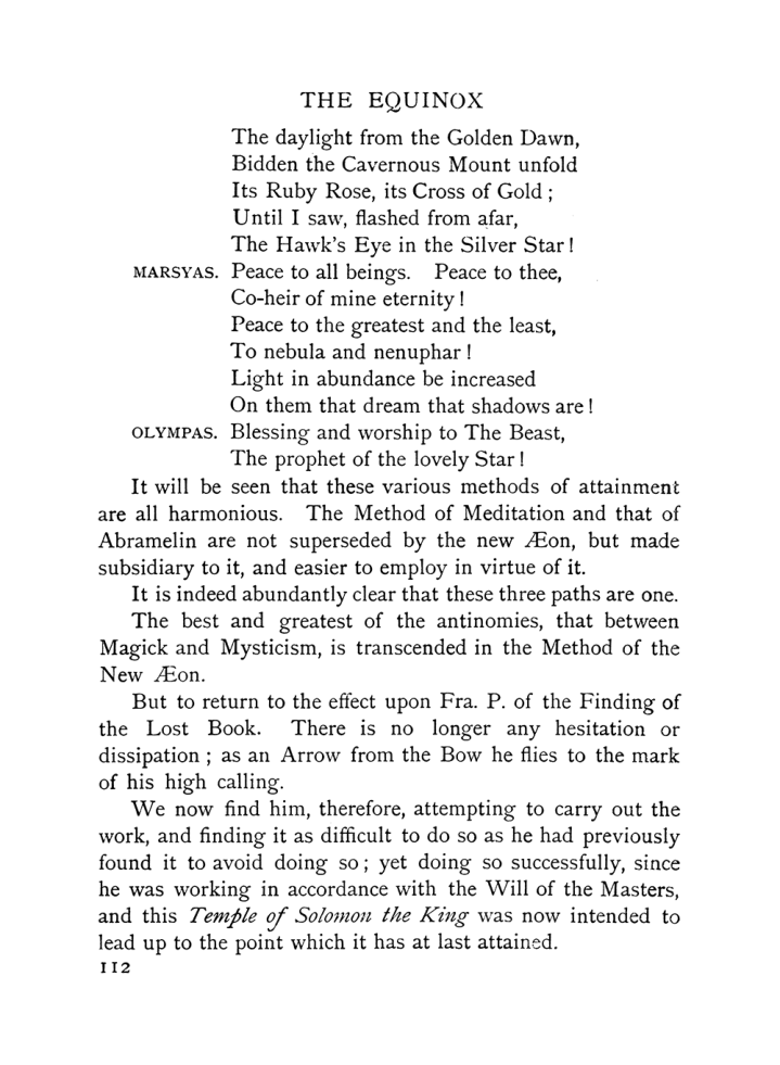 Original scan of The Equinox (Volume I, Number IX), PDF page 152
