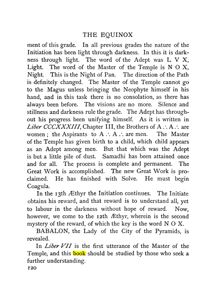 Original scan of The Equinox (Volume I, Number IX), PDF page 160