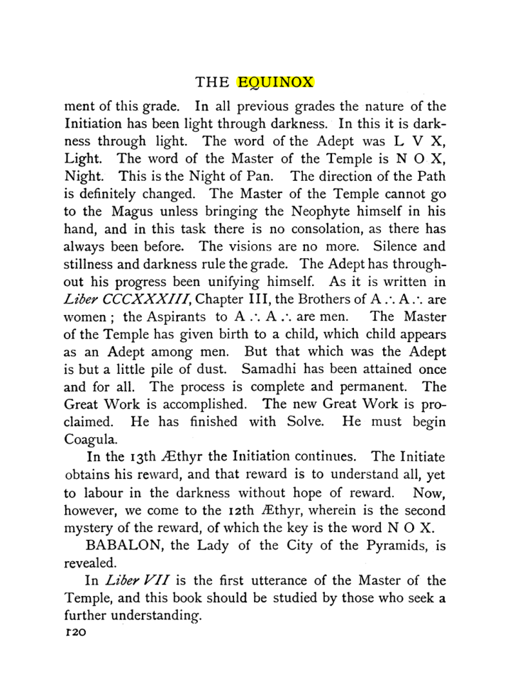 Original scan of The Equinox (Volume I, Number IX), PDF page 160