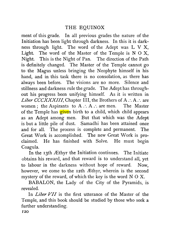 Original scan of The Equinox (Volume I, Number IX), PDF page 160