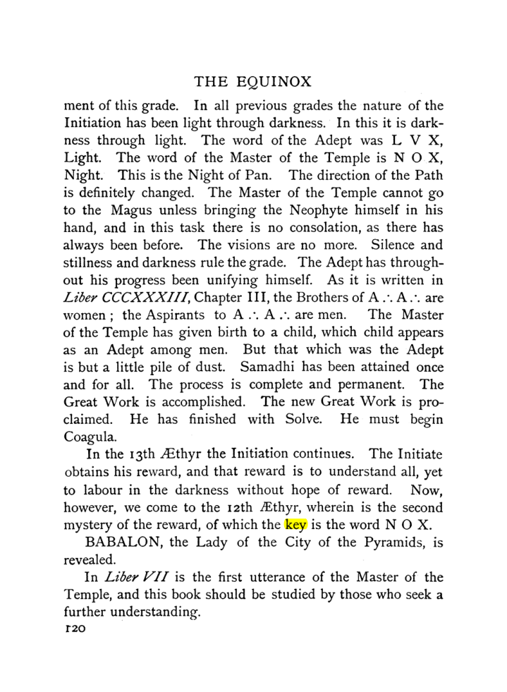 Original scan of The Equinox (Volume I, Number IX), PDF page 160