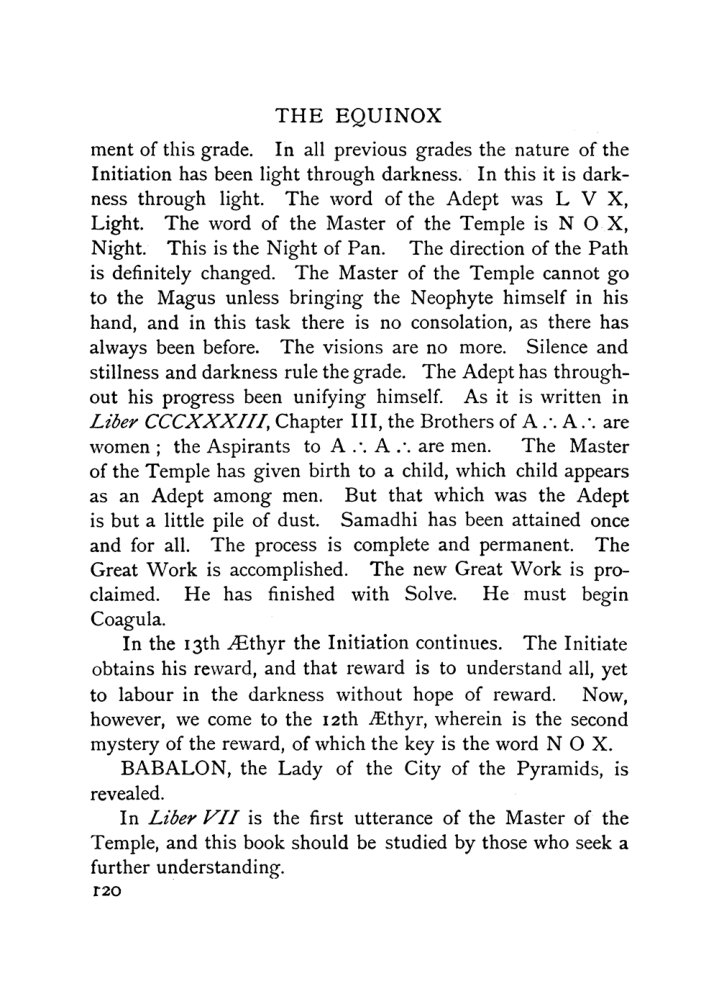 Original scan of The Equinox (Volume I, Number IX), PDF page 160