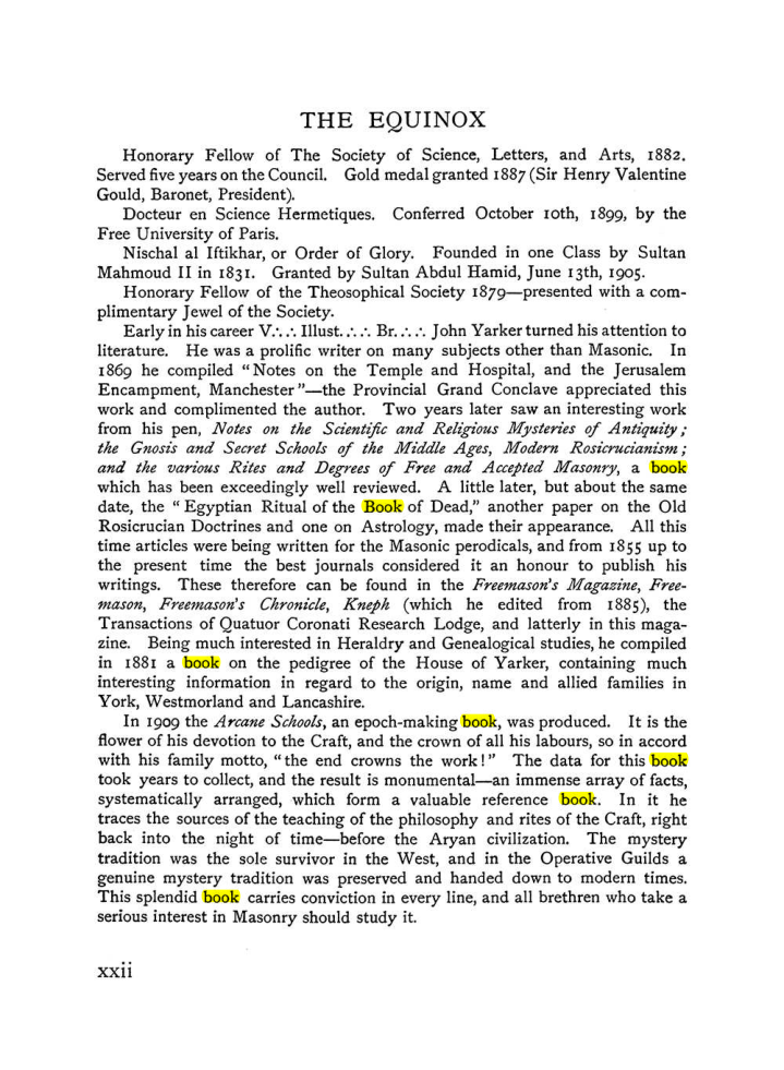 Original scan of The Equinox (Volume I, Number IX), PDF page 22