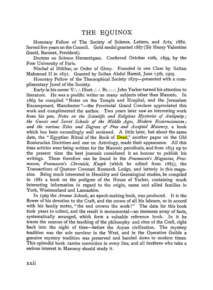Original scan of The Equinox (Volume I, Number IX), PDF page 22