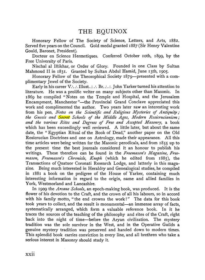 Original scan of The Equinox (Volume I, Number IX), PDF page 22