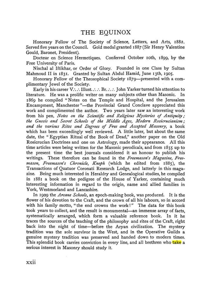 Original scan of The Equinox (Volume I, Number IX), PDF page 22