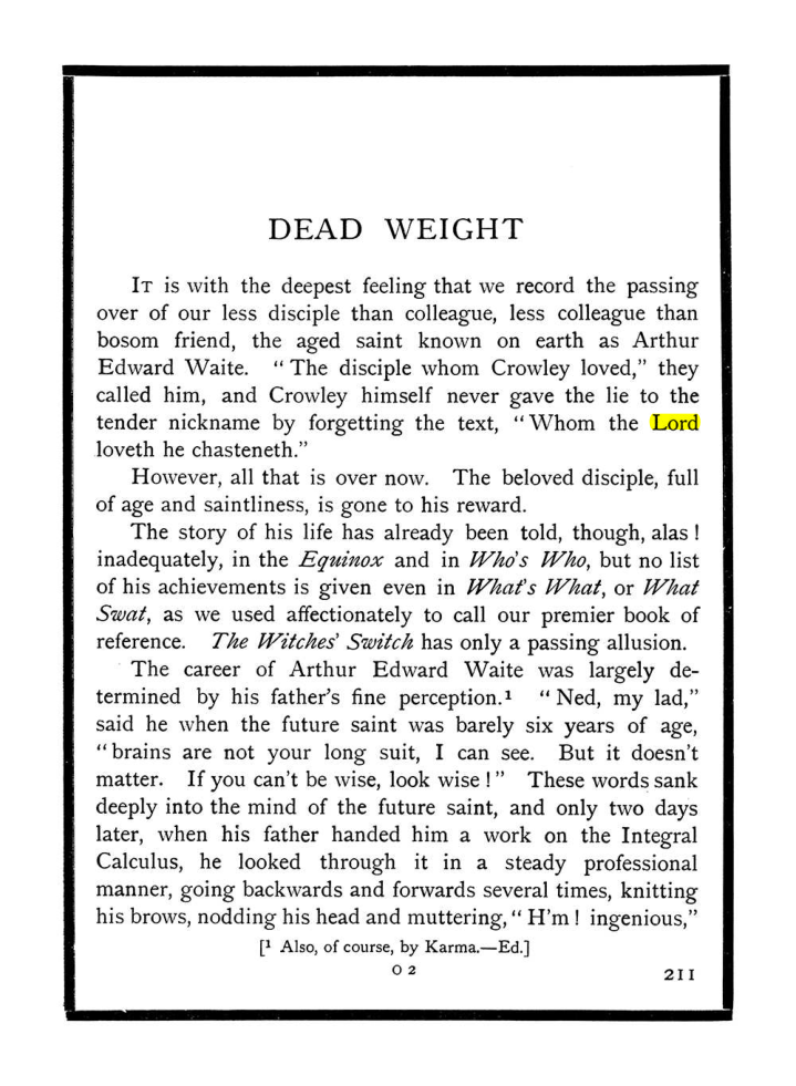 Original scan of The Equinox (Volume I, Number IX), PDF page 249