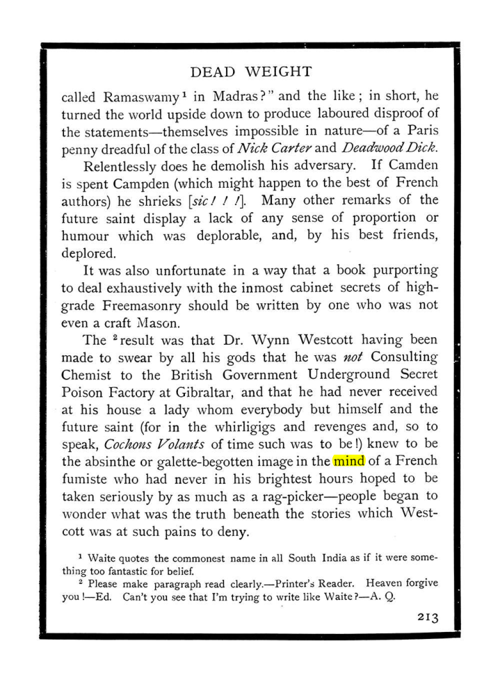 Original scan of The Equinox (Volume I, Number IX), PDF page 251