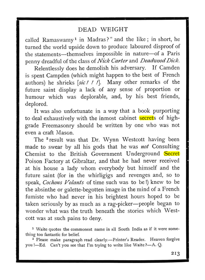 Original scan of The Equinox (Volume I, Number IX), PDF page 251