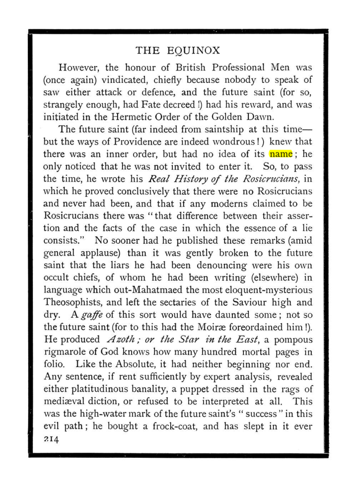 Original scan of The Equinox (Volume I, Number IX), PDF page 252