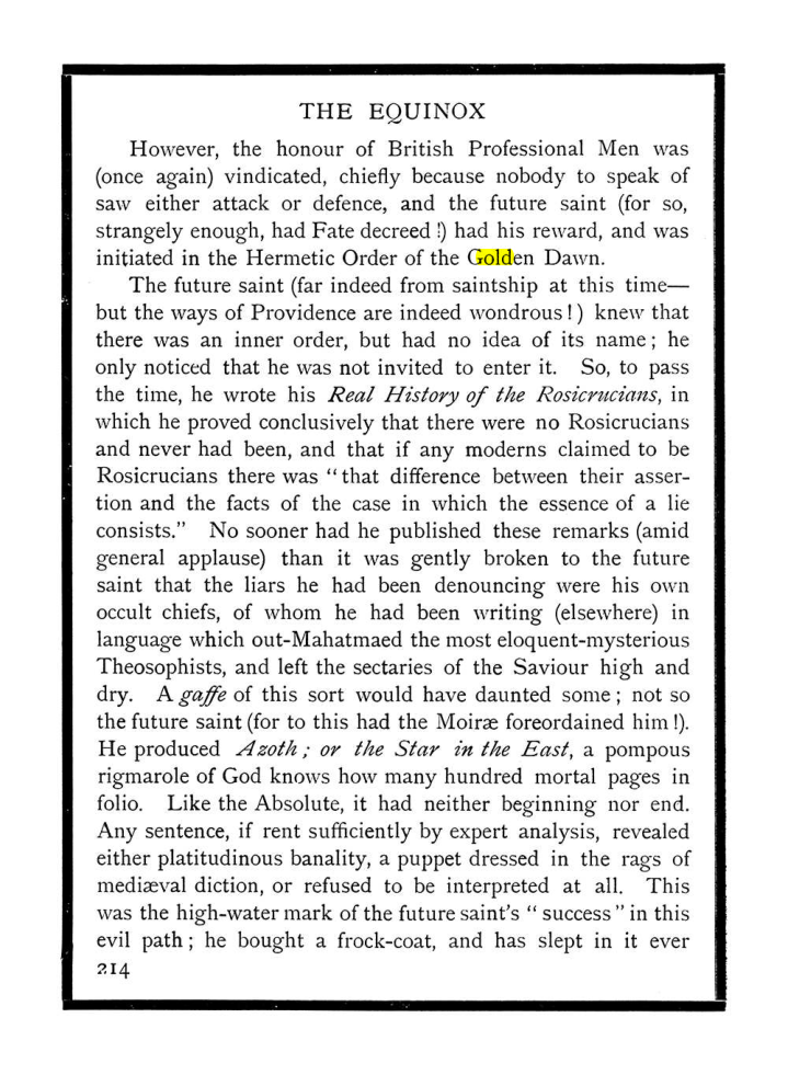 Original scan of The Equinox (Volume I, Number IX), PDF page 252