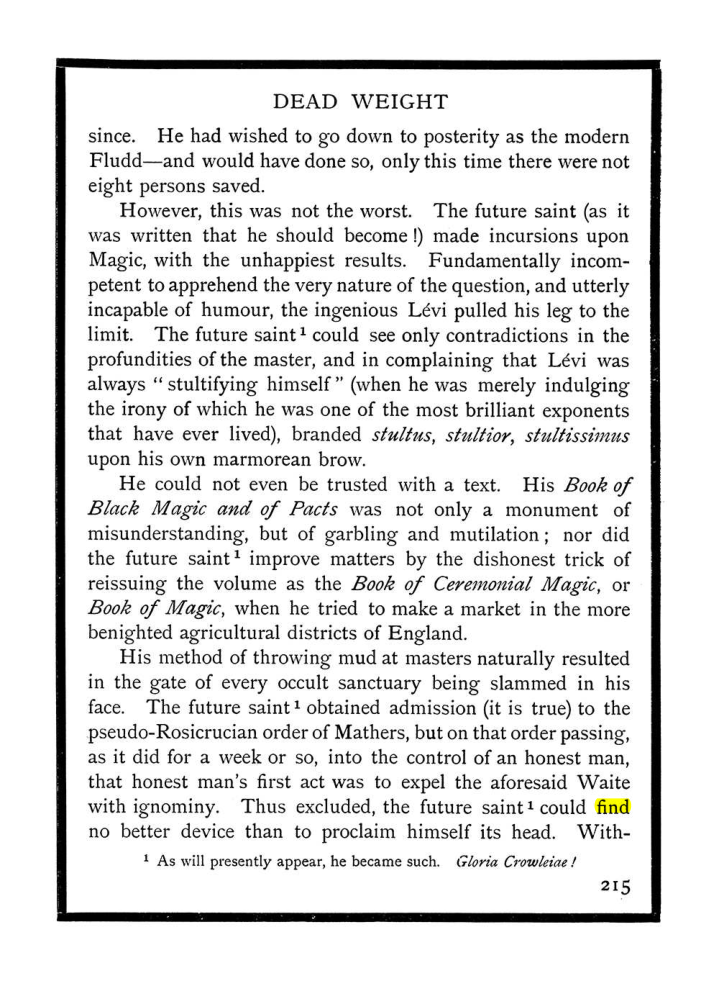 Original scan of The Equinox (Volume I, Number IX), PDF page 253