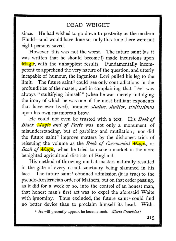 Original scan of The Equinox (Volume I, Number IX), PDF page 253