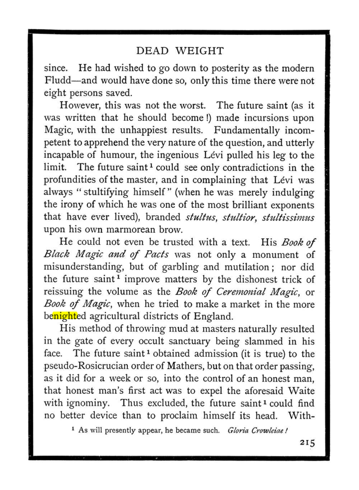 Original scan of The Equinox (Volume I, Number IX), PDF page 253