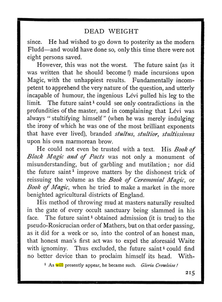 Original scan of The Equinox (Volume I, Number IX), PDF page 253