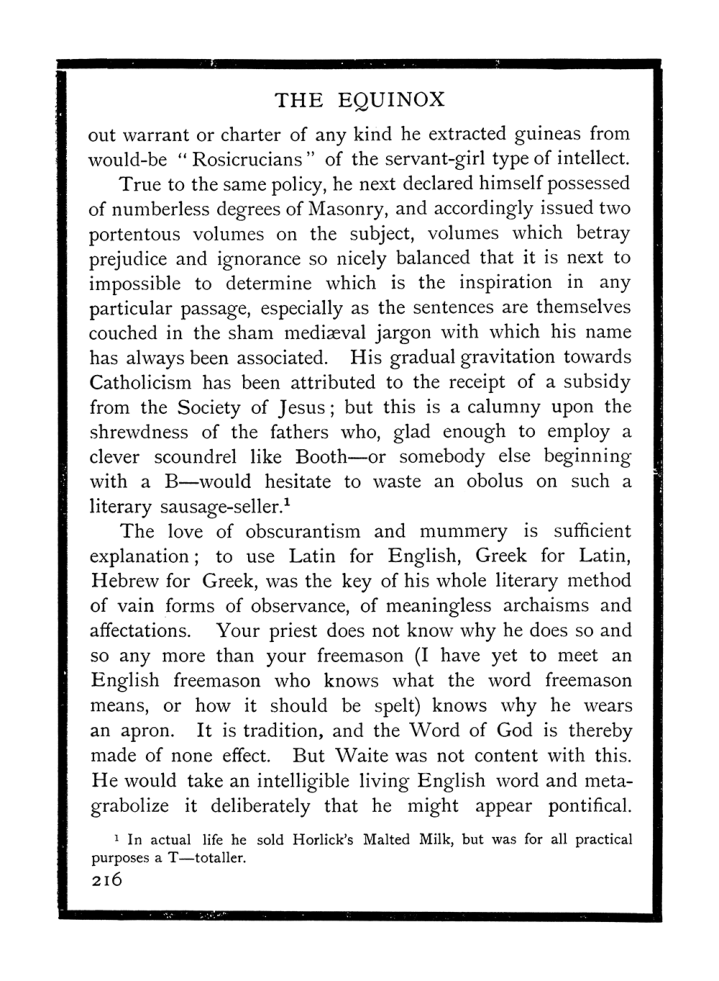 Original scan of The Equinox (Volume I, Number IX), PDF page 254