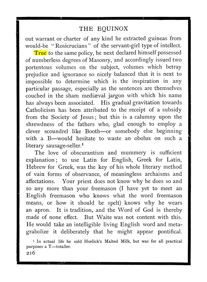 Original scan of The Equinox (Volume I, Number IX), PDF page 254