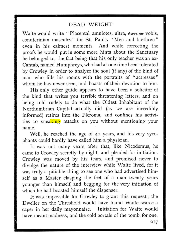 Original scan of The Equinox (Volume I, Number IX), PDF page 255
