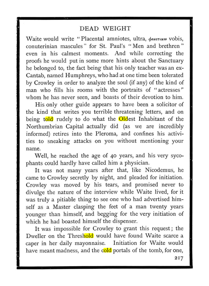 Original scan of The Equinox (Volume I, Number IX), PDF page 255