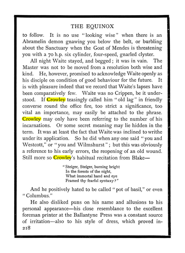 Original scan of The Equinox (Volume I, Number IX), PDF page 256