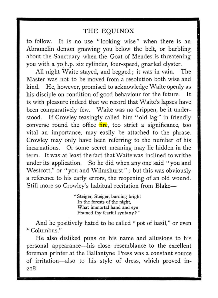 Original scan of The Equinox (Volume I, Number IX), PDF page 256