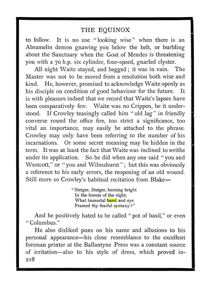 Original scan of The Equinox (Volume I, Number IX), PDF page 256
