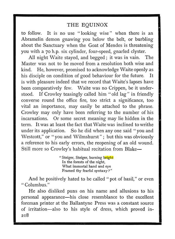 Original scan of The Equinox (Volume I, Number IX), PDF page 256