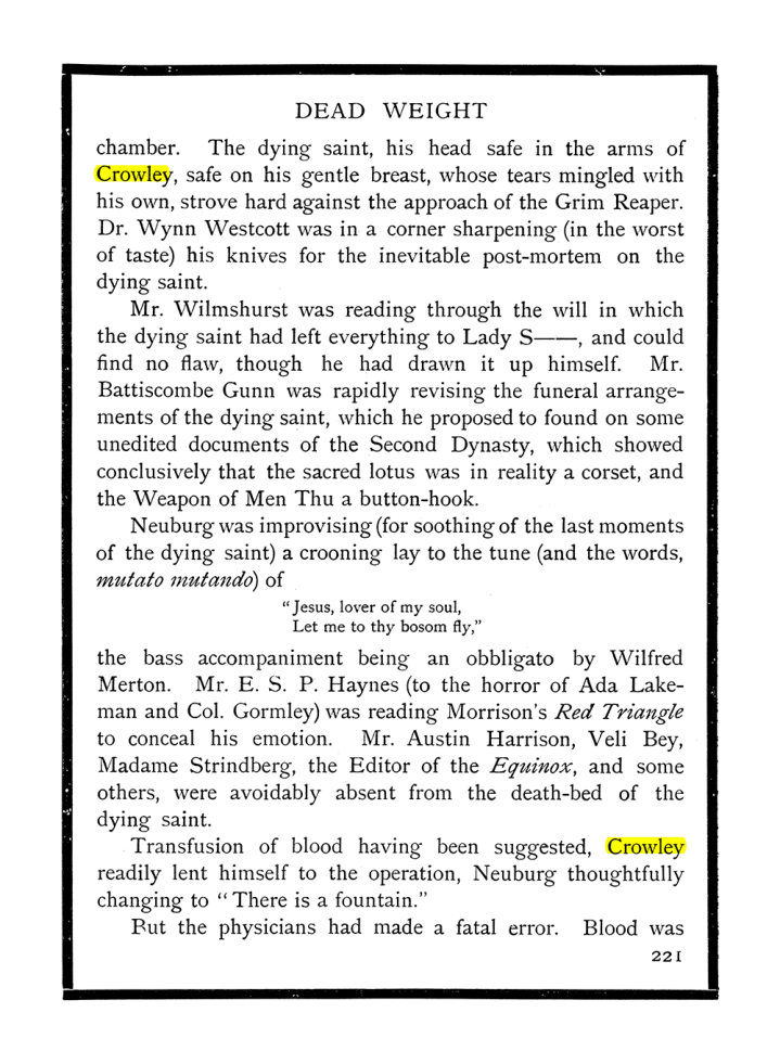 Original scan of The Equinox (Volume I, Number IX), PDF page 259