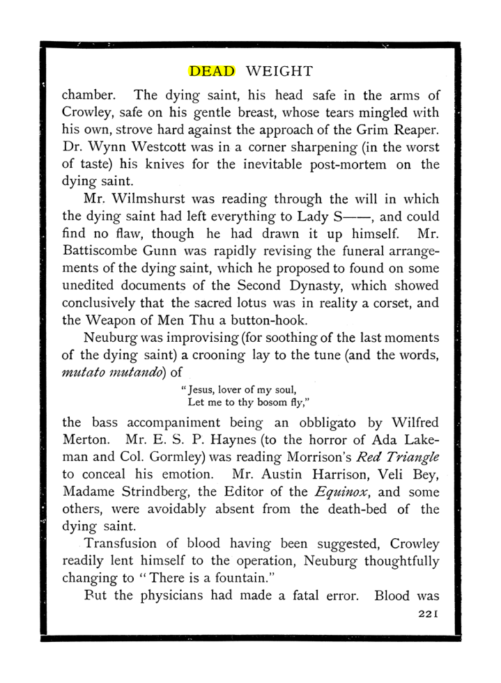Original scan of The Equinox (Volume I, Number IX), PDF page 259