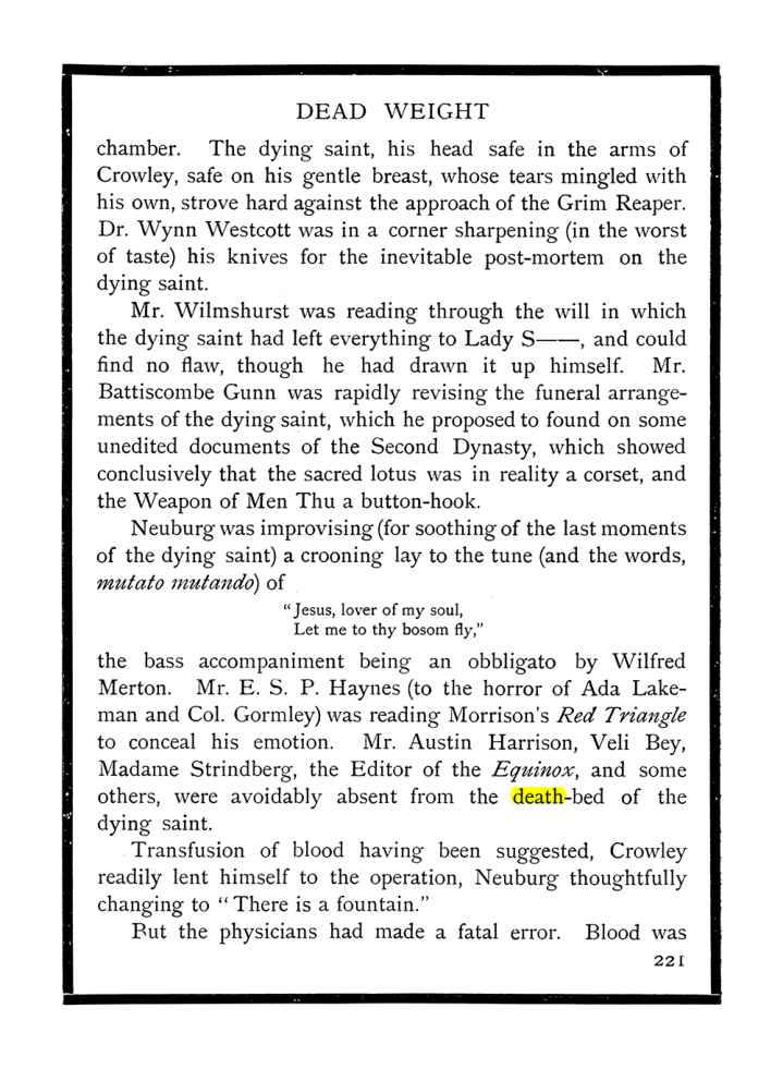 Original scan of The Equinox (Volume I, Number IX), PDF page 259