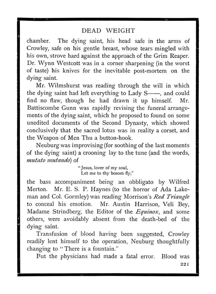 Original scan of The Equinox (Volume I, Number IX), PDF page 259